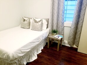 1 غرفة نوم وواي فاي وملاءات أسرّة