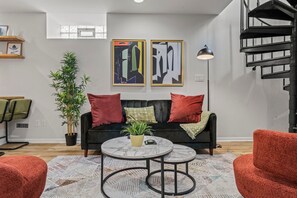 Condo, City View | Living area | 43-inch Smart TV with digital channels - Old City 2 BR  Near Historic Sites  (Philadelphia)