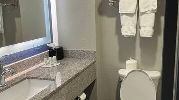 Free toiletries, hair dryer, towels, soap