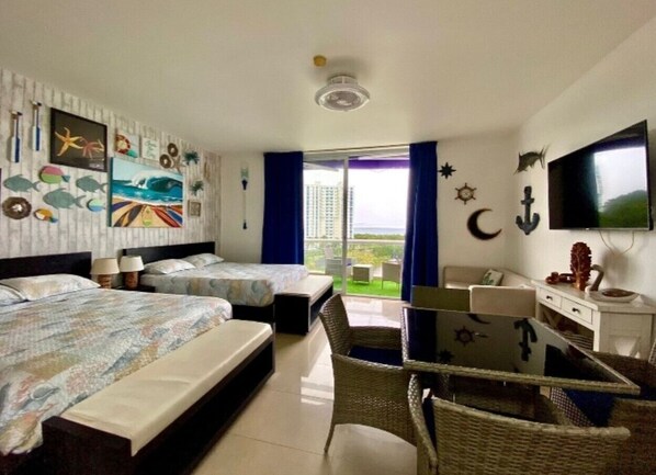 1 chambre, fer et planche à repasser, Wi-Fi, draps fournis