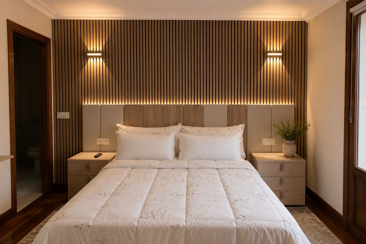 Comfort kamer, 1 twee- of 2 eenpersoonsbedden, balkon, uitzicht op tuin | Gratis wifi, beddengoed