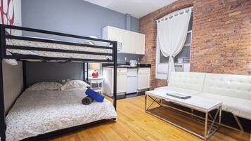 1 間睡房、熨斗/熨衫板、Wi-Fi、床單