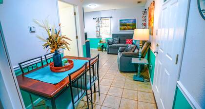 Heartland Holiday Bungalow - Secluded cabin: 1BR (2Q), 1BA (shower), LR, kitchen, patio, fire pit.