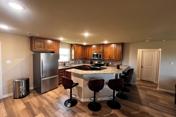 Refrigerador, microondas, horno, placa de cocina