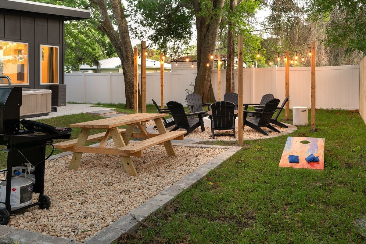 Photo 50 of New! The Salty Palm:Dog Friendly Hot Tub Fire-pit 1 mile DTWN