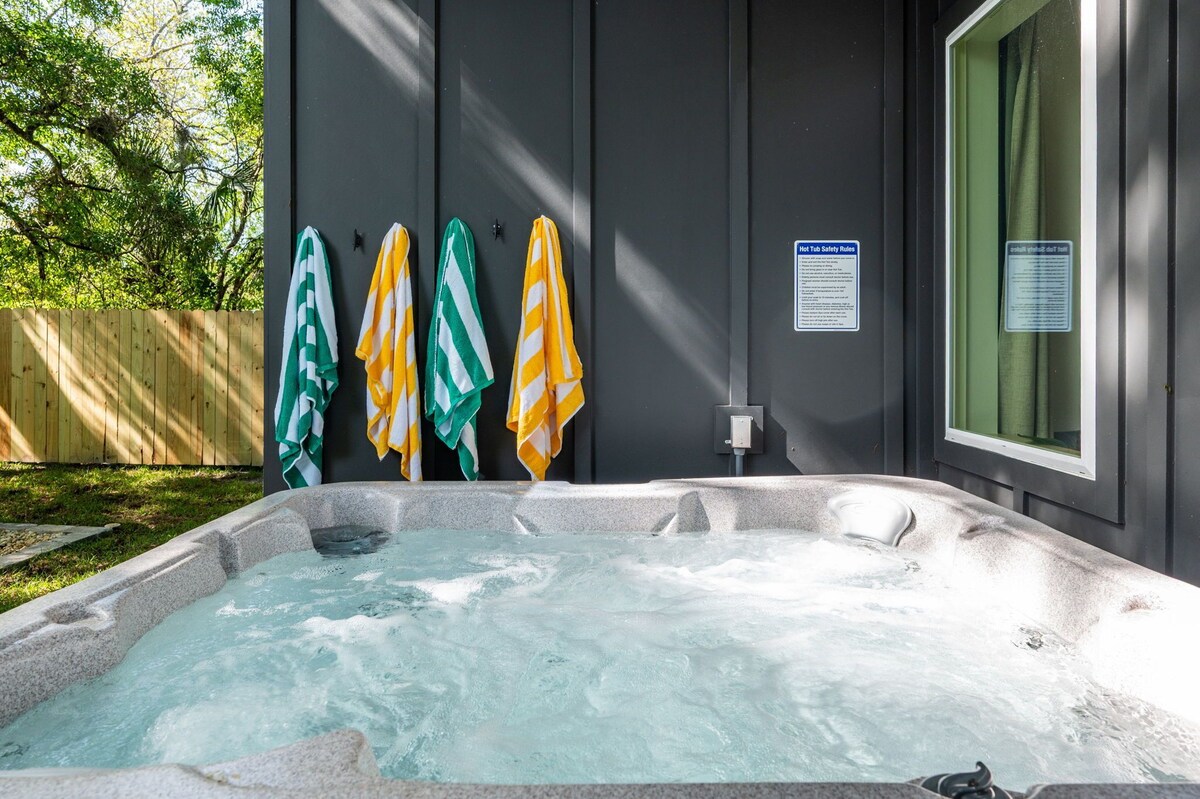 Photo 47 of New! The Salty Palm:Dog Friendly Hot Tub Fire-pit 1 mile DTWN