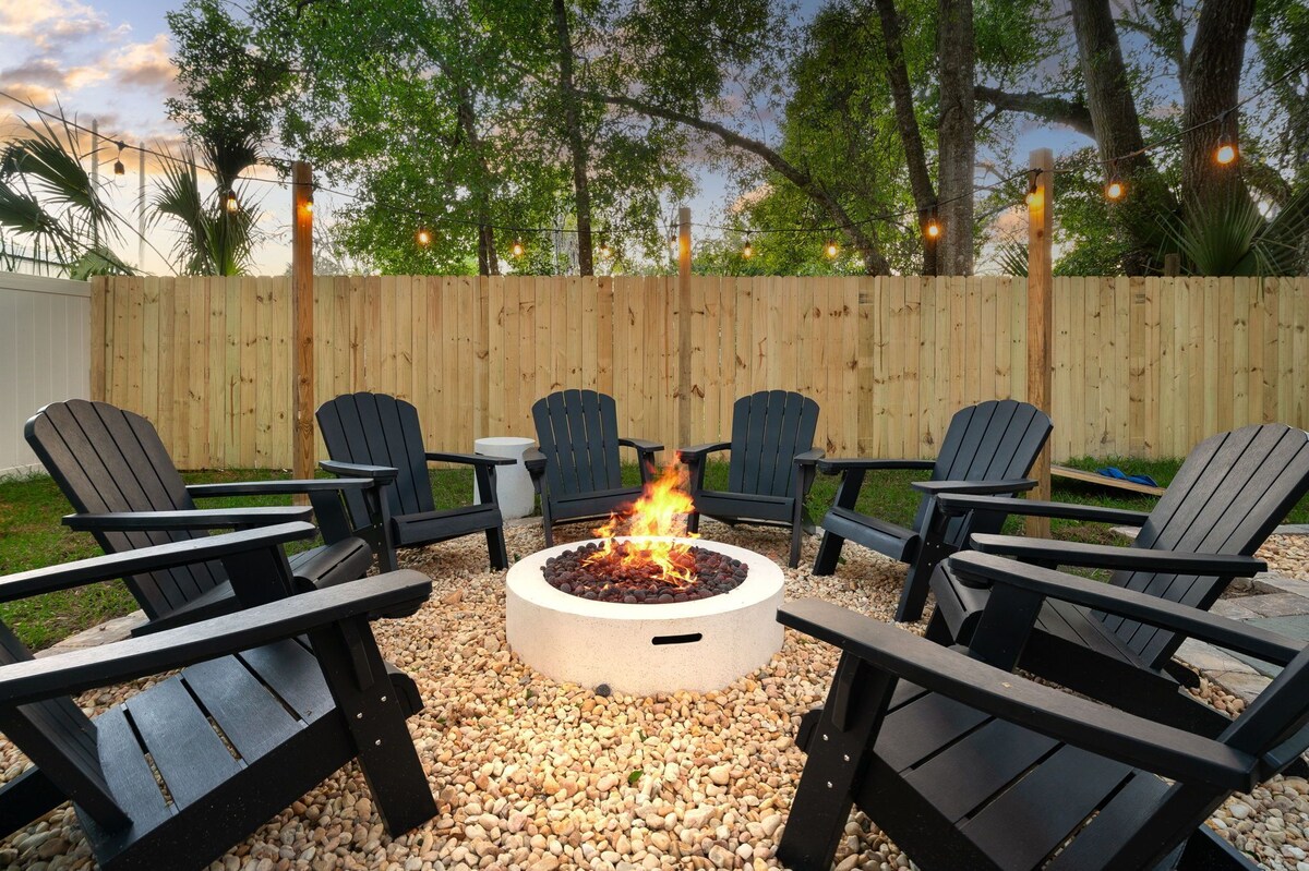 Photo 46 of New! The Salty Palm:Dog Friendly Hot Tub Fire-pit 1 mile DTWN