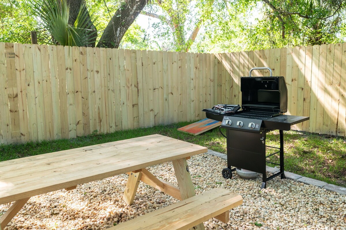 Photo 52 of New! The Salty Palm:Dog Friendly Hot Tub Fire-pit 1 mile DTWN