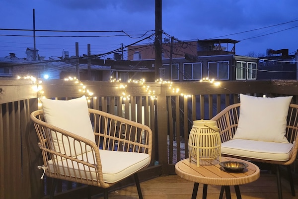 Departamento básico, balcón, vista a la ciudad | Terraza o patio