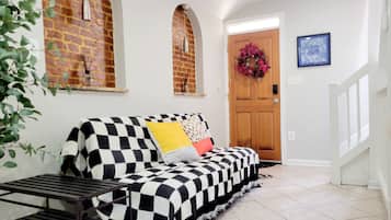 Basic Apartment, Balcony, City View | Living area | Smart TV, Netflix, Hulu, streaming services