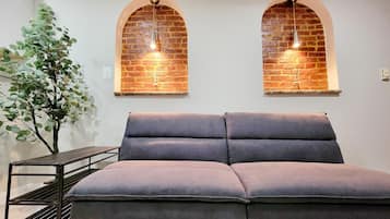Basic Apartment, Balcony, City View | Living area