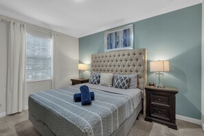 9 bedrooms, desk, iron/ironing board, travel crib