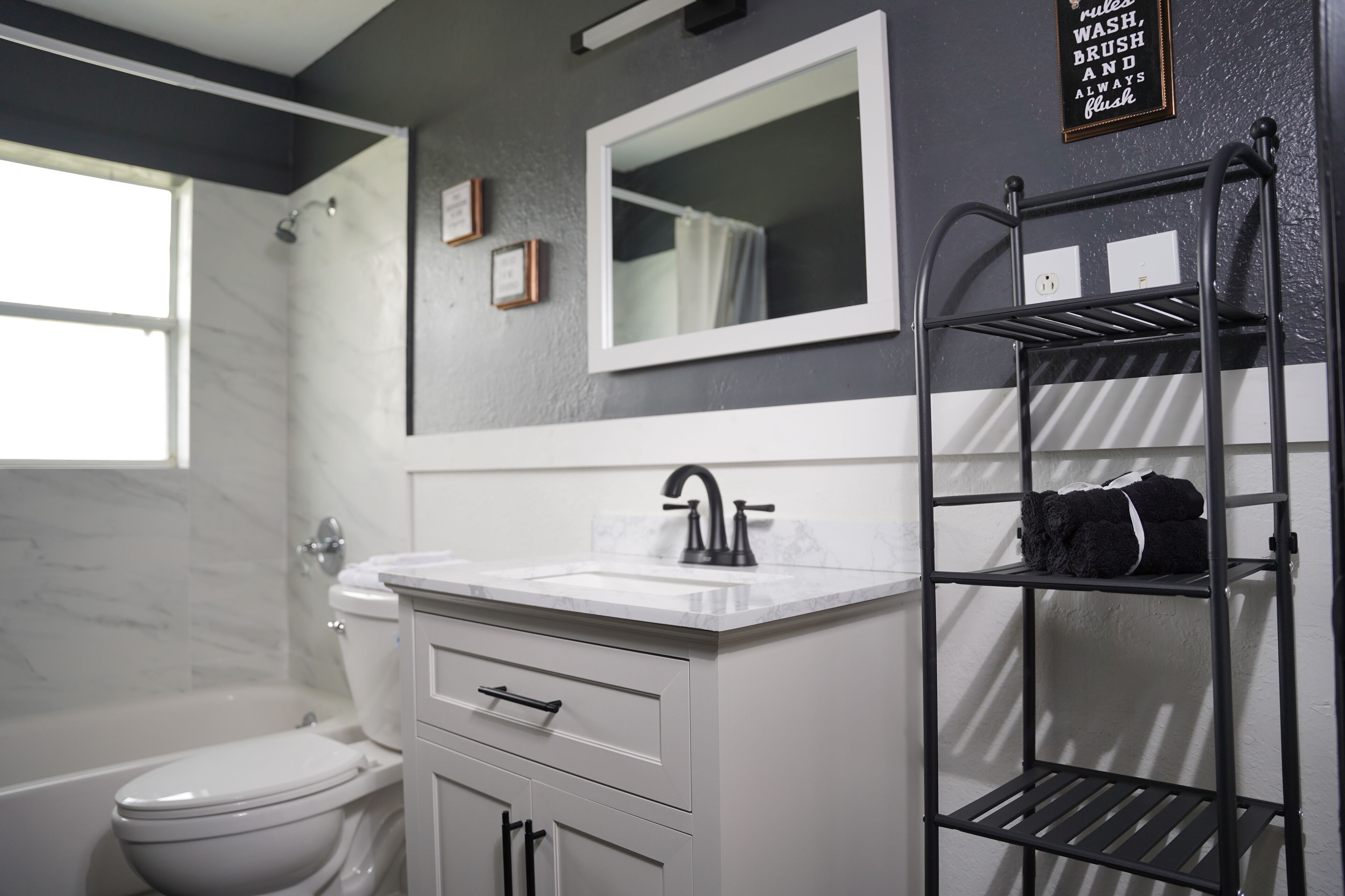 Towels, toilet paper