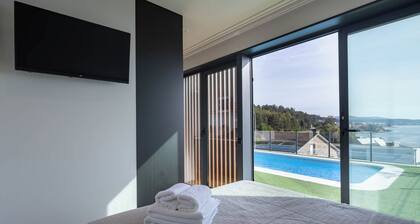 Ferienwohnung 'Complejo Bungalow Con Piscina' mit Meerblick, Wi-Fi und Klimaanlage