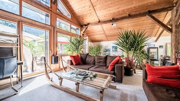 Televisión, chimenea, videojuegos y reproductor de DVD