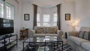 Televisión, chimenea y videojuegos