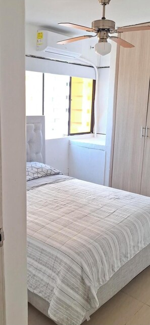 2 bedrooms, in-room safe, iron/ironing board, WiFi