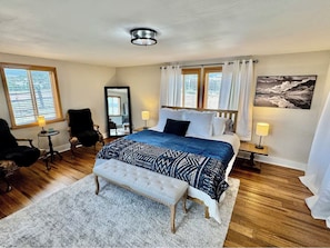 3 bedrooms, desk, free WiFi, bed sheets - Cozy 3-bedroom mountain cabin with breathtaking 360 degree view (Howard)