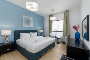 2 bedrooms, in-room safe, iron/ironing board, WiFi