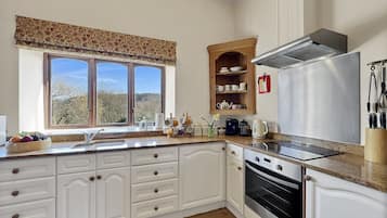 Microwave, oven, dishwasher, high chair