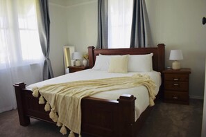 4 bedrooms, iron/ironing board, travel cot, WiFi