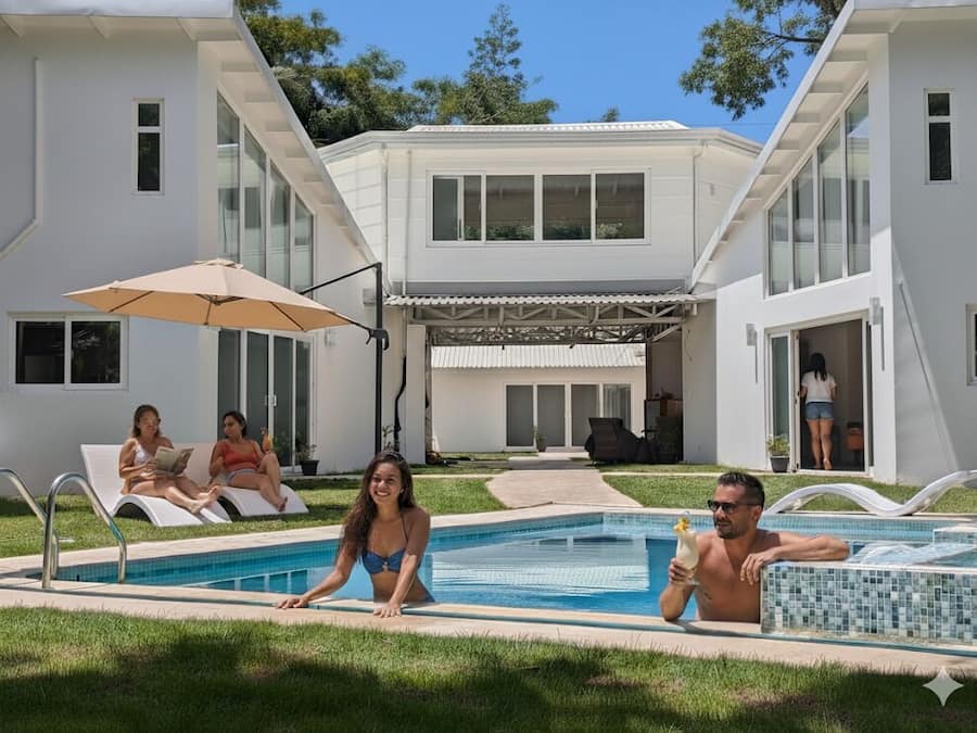 Façade de l’hébergement