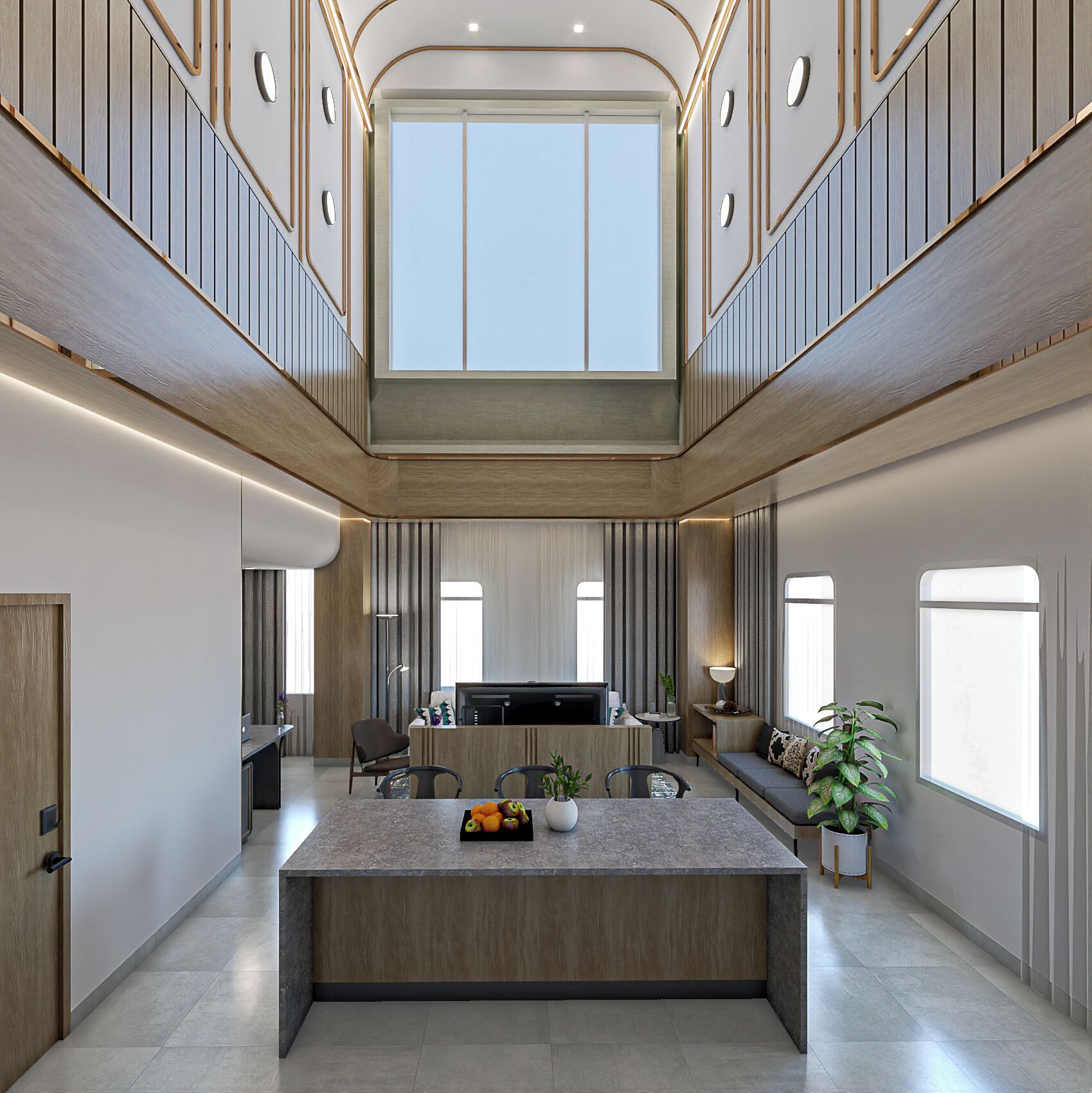 프레지덴셜 스위트 | 거실 공간 | 디지털 채널 시청이 가능한 43인치 스마트 TV