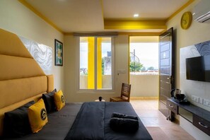 ห้องดีลักซ์ดับเบิล | ห้องเก็บเสียง, Wi-Fi ฟรี, ผ้าปูที่นอน