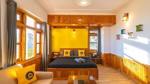 Firemannsrom – deluxe, fjellutsikt (with Balcony) | Sengetøy