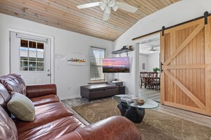 Smart TV 50 pulgadas con canales de televisión digitales, chimenea