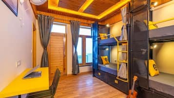 Bed in 4 Bed Mixed Dormitory with Balcony and Mountain View | Soundproofing, free WiFi, bed sheets