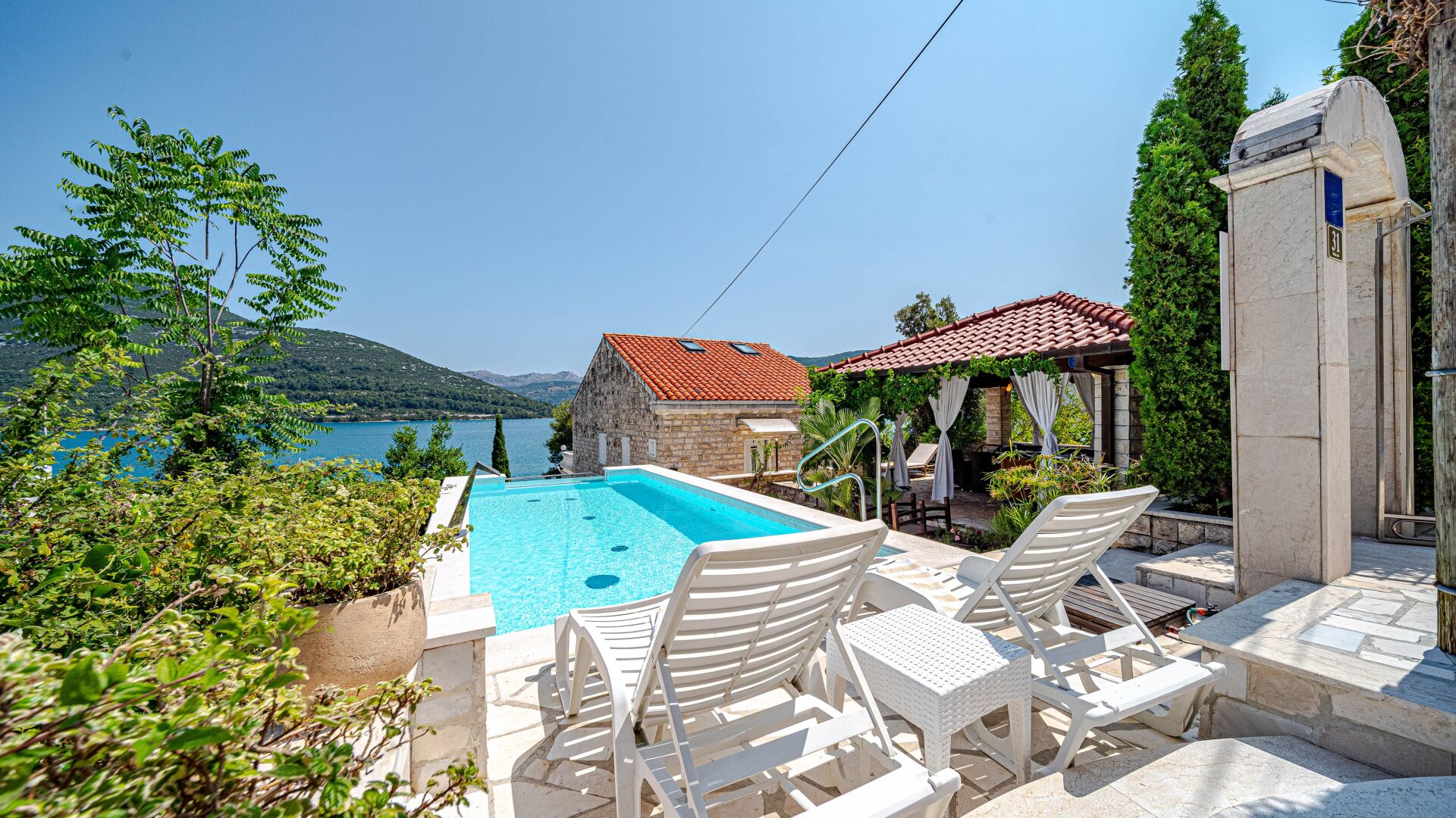 A heated pool
