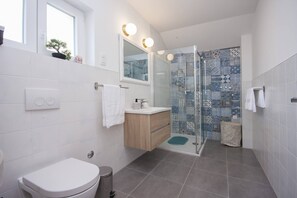 Shower, hair dryer