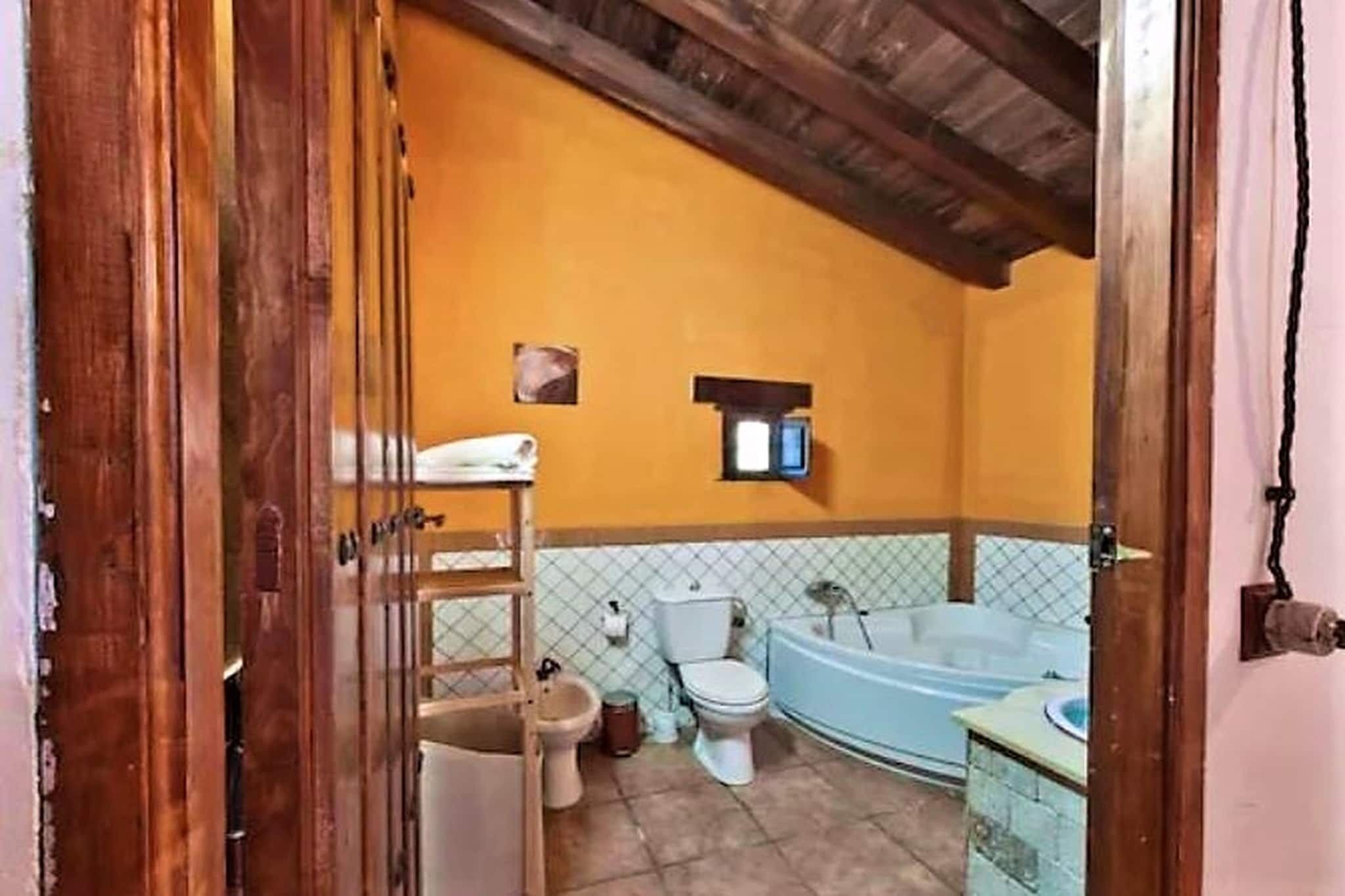 Douche, baignoire à remous, bidet