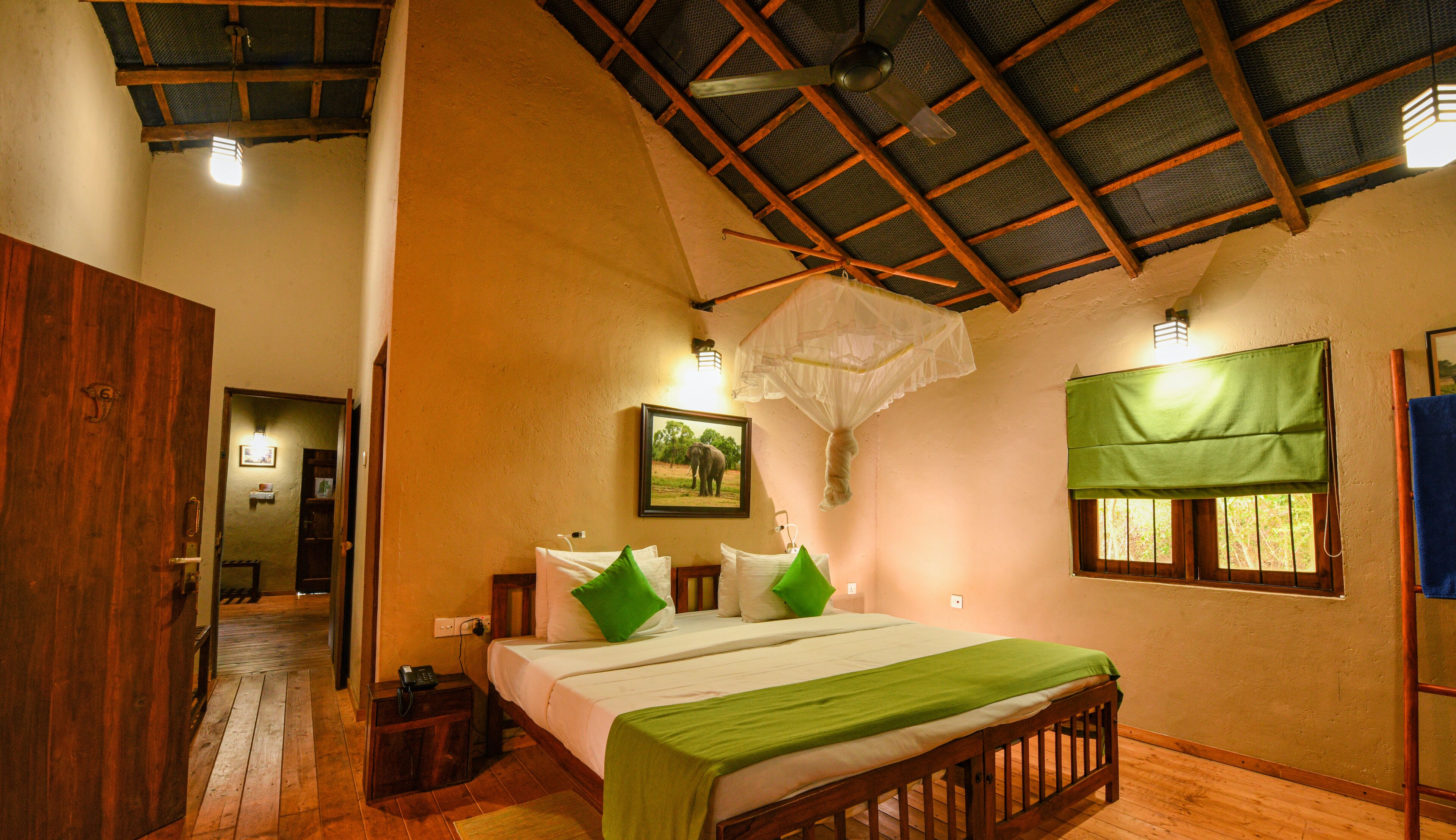 Individually decorated, individually furnished, iron/ironing board