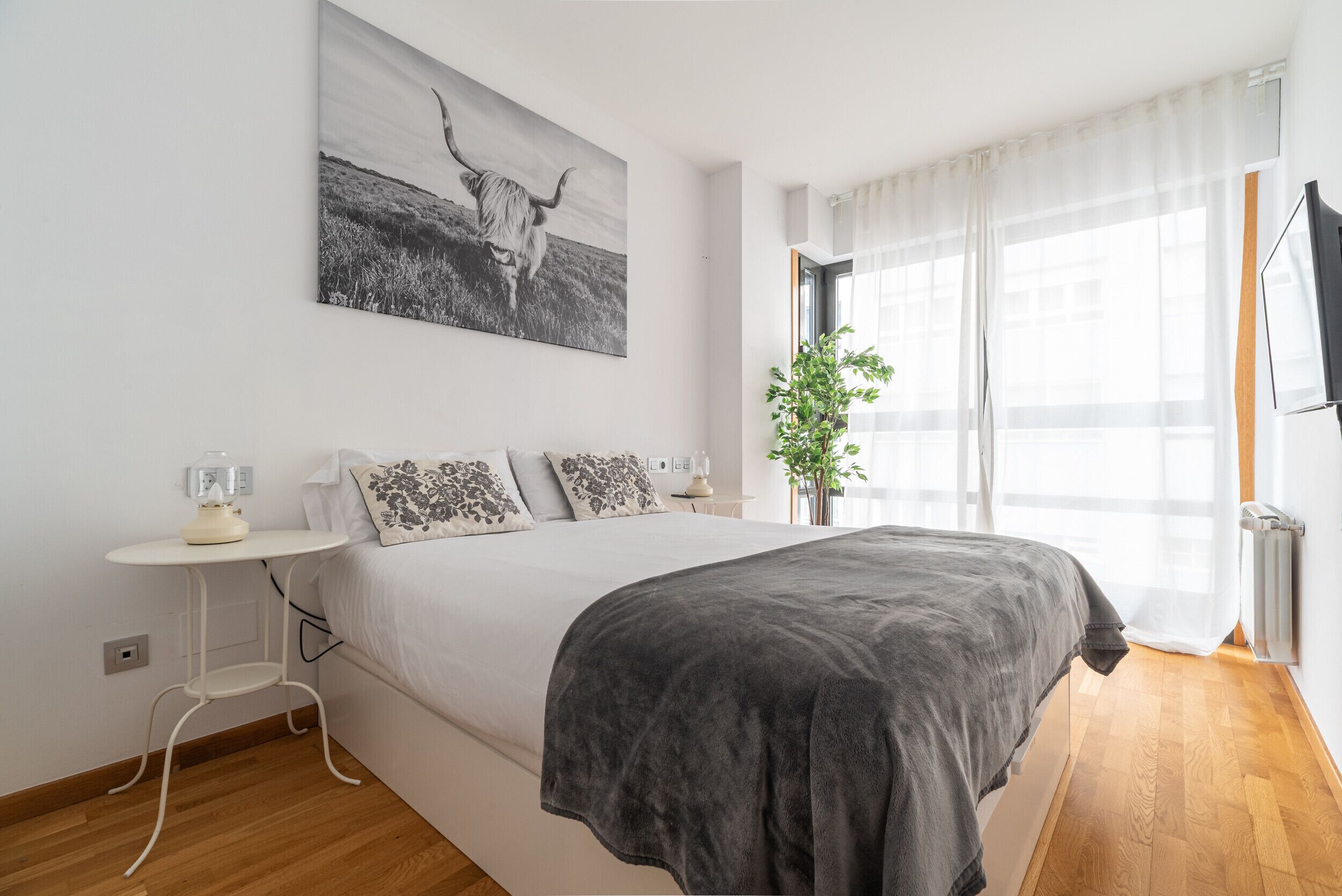1 bedroom, iron/ironing board, bed sheets