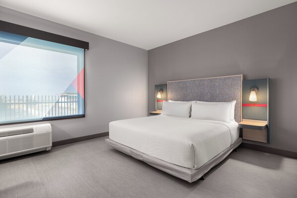 Pillow-top beds, blackout curtains, free WiFi, bed sheets