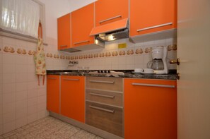 Réfrigérateur, micro-ondes, plaque de cuisson, cafetière/bouilloire