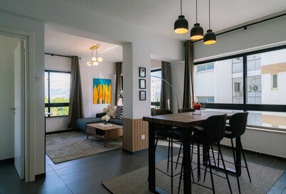 Chic City Center Stay With Stunning View