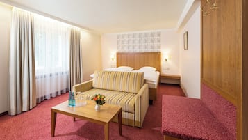 In-room safe, desk, laptop workspace, soundproofing