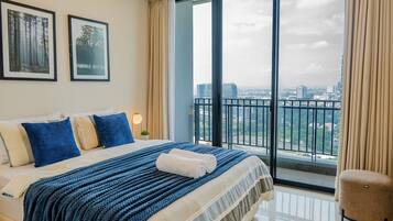 Departamento superior, 1 habitación, cocina, vista a la ciudad | Vista desde la habitación