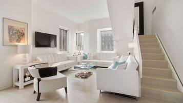 Luxury Apartment, Multiple Beds, Kitchen, City View (PH3) | Living area | 42-inch flat-screen TV with digital channels