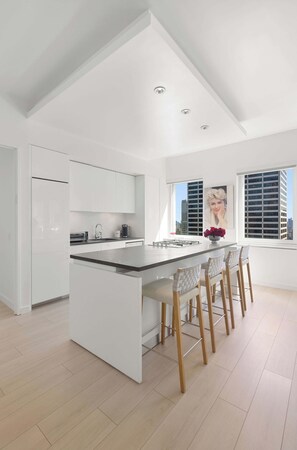 Appartement Luxe, plusieurs lits, cuisine, vue ville (PH2) | Cuisine privée