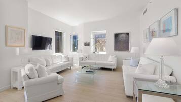 Luxury Apartment, Multiple Beds, Kitchen, City View (PH2) | Living area | 42-inch flat-screen TV with digital channels