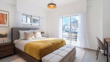 Deluxe Apartment, 1 Queen Bed with Sofa bed, Non Smoking, City View | 1 bedroom, desk, laptop workspace, free WiFi