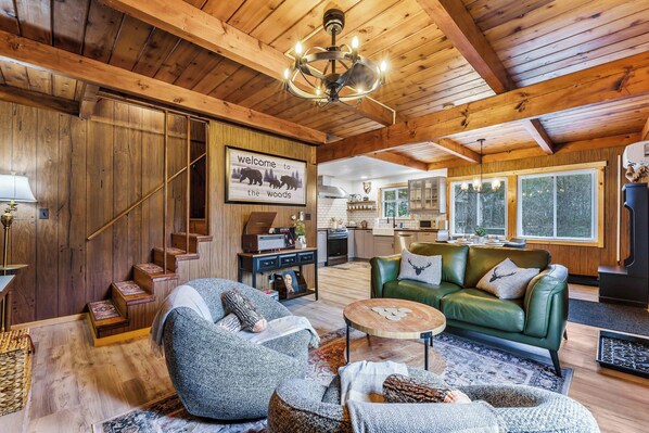 TV connectée, cheminée