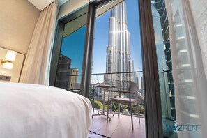 Luksusleilighet, byutsikt | 3 soverom, safe på rommet, blendingsgardiner og lydisolert