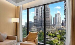 65-inch Smart TV with digital channels - Premium 3BR in Address Opera Burj Khalif (Dubai)