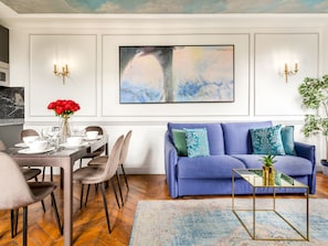 Apartment, City View | Living area