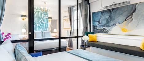 Appartement, vue ville | Coin séjour